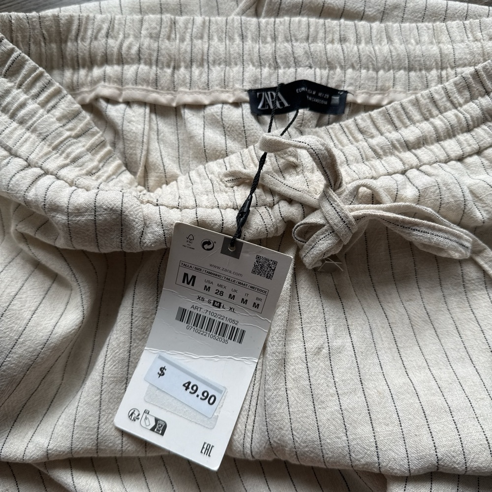 Brand new with tags Zara Linen pants
